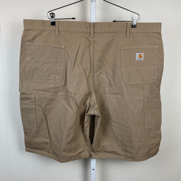 Carhartt Carpenter Work Utility Shorts Tan Canvas Mens Size 46 - Picture 4 of 6